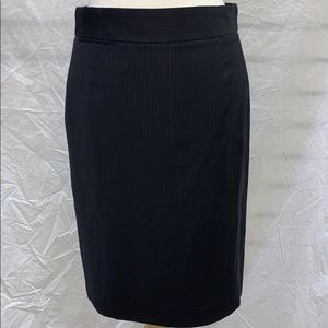 J Crew Dark Blue pin stipe pencil skirt
